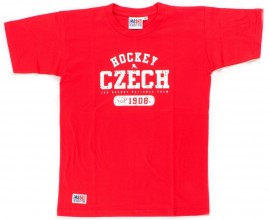 Dětské Tričko Czech Hockey Červený