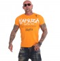 Parádní propracované pánské tričko od značky Yakuza s krátkým rukávem v černém provedení z kolekce Buy Happiness