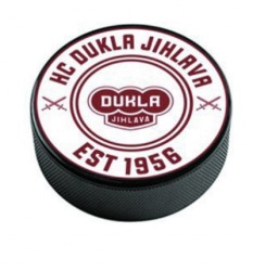 Puk HC Dukla Jihlava New Logo White